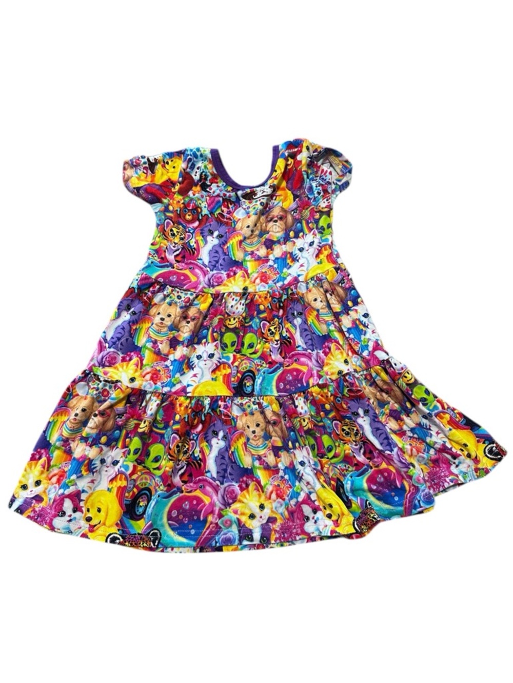 Showstoppers Lisa Frank 90's Girl Toddler Bamboo Twirl Dress Size 2t